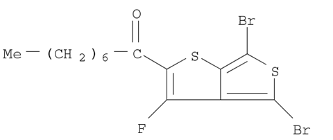 4,6-Dibromo-3-fluoro-2-n-heptylcarbonylthieno[3,4-b]thiophene
